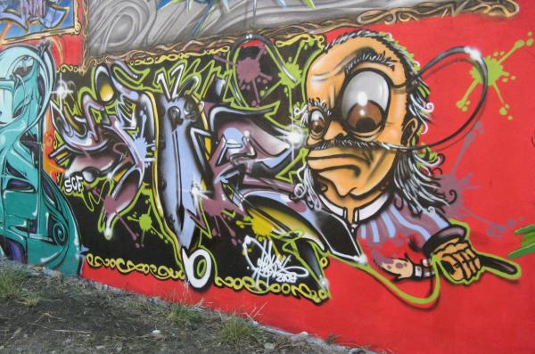 graffiti peintre fou