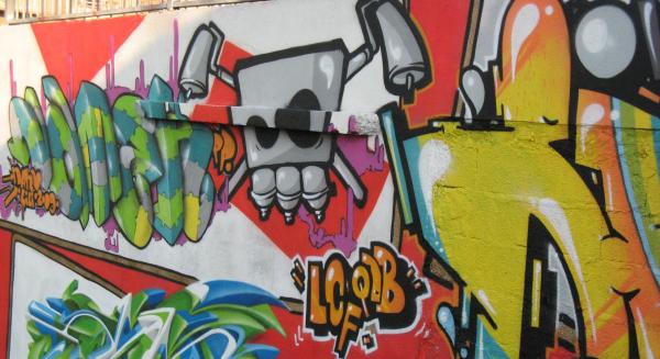 graffiti tete de bombe